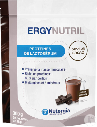 Nutergia Ergynutril Protéines De Lactosérum Cacao 300g