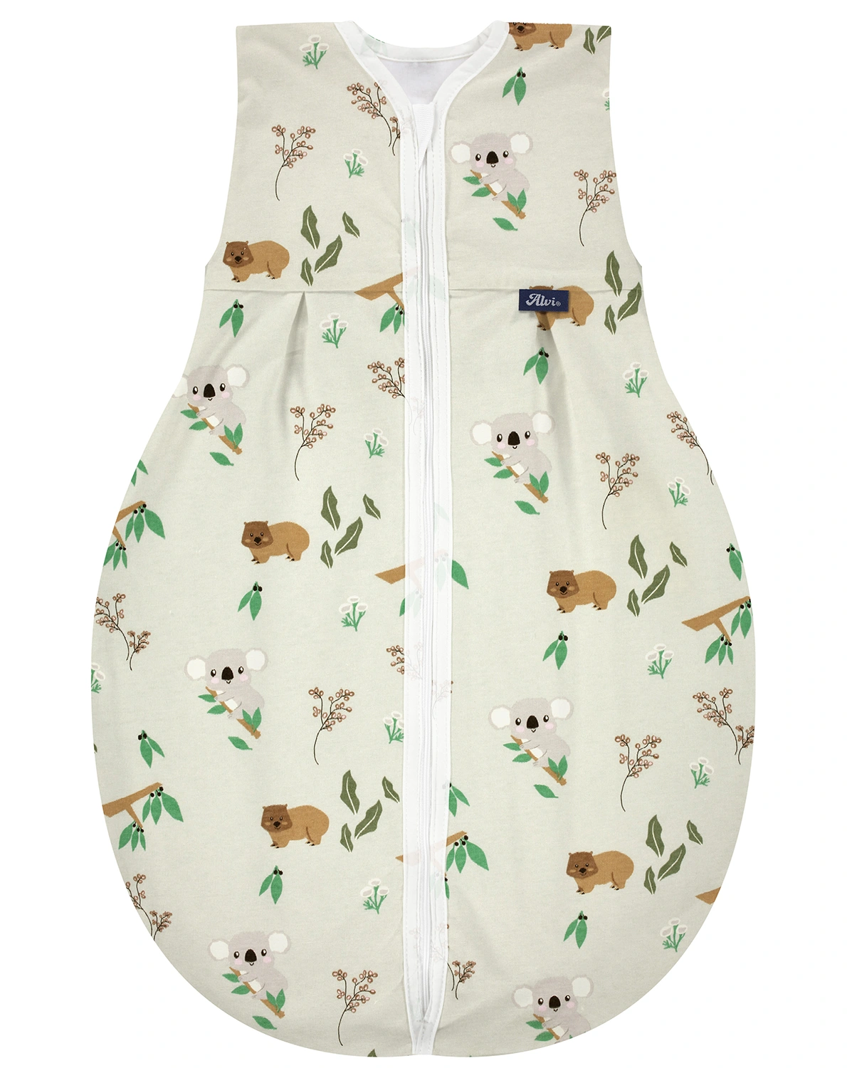 Kugelschlafsack MOLTON – KOALAS WORLD in hellgrau