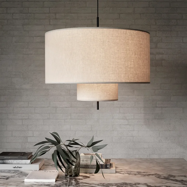 New Works - Margin Pendelleuchte Ø 70 cm, beige