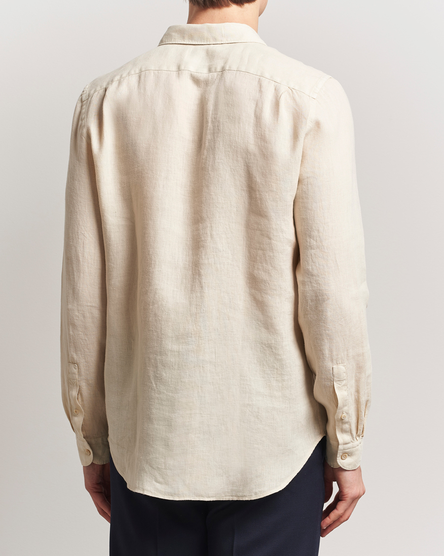 PS Paul Smith Tailored Fit Linen Shirt Beige