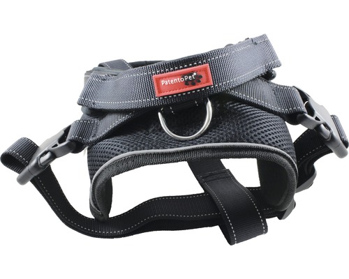 Jockeytuig met geïntegreerde lange lijn, maat M (58-76 cm), zwart