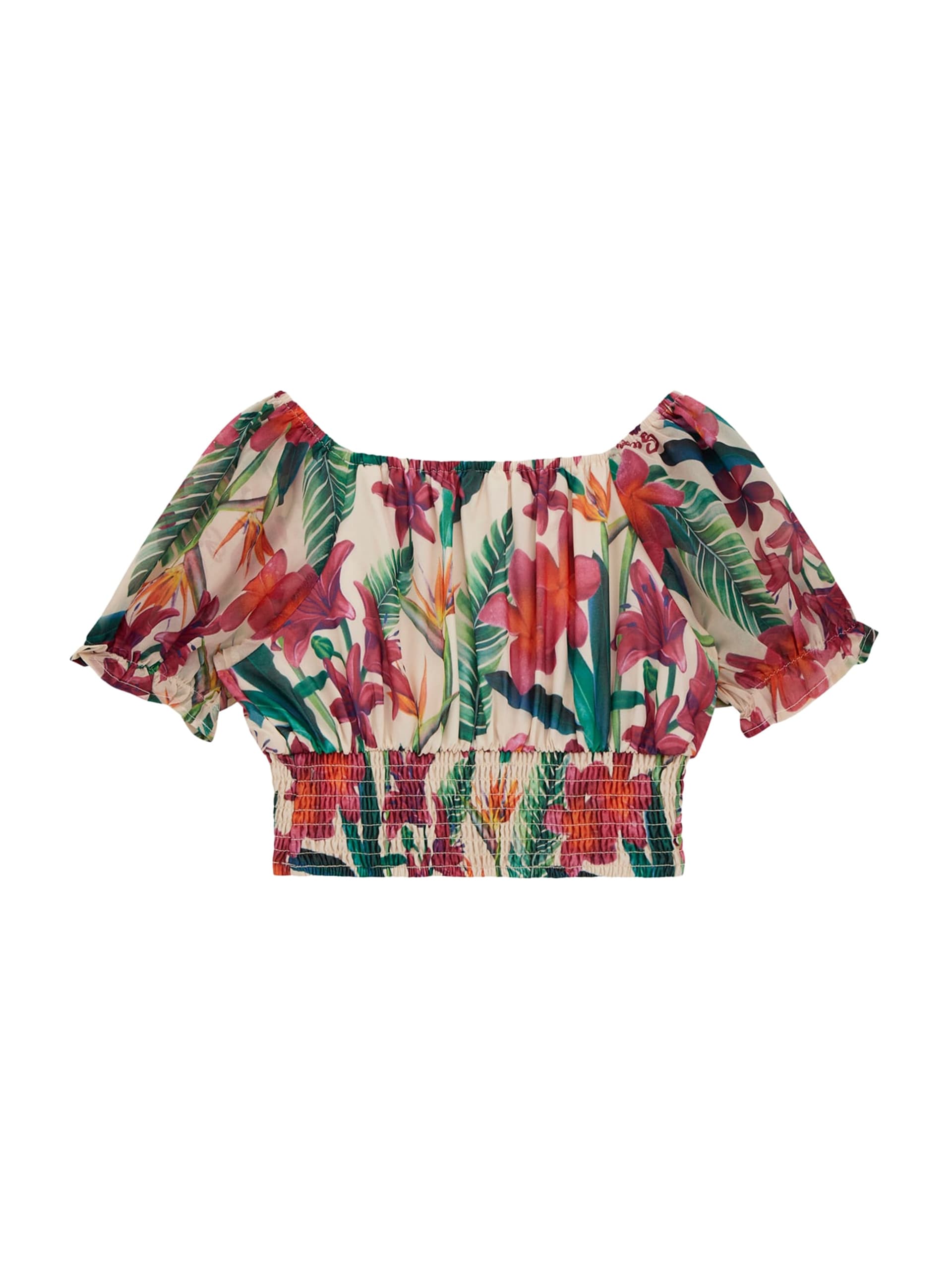 Blusa floral de chiffon (tamanhos 7 a 16)