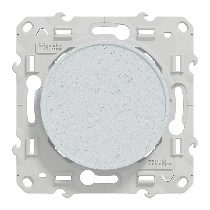 Obturateur fixation par vis Odace recyclé Schneider Electric blanc