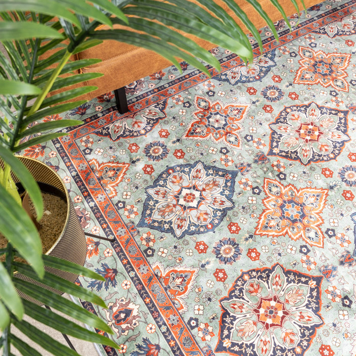 Vintage vloerkleed - Imagine Oriental Groen | Rijk