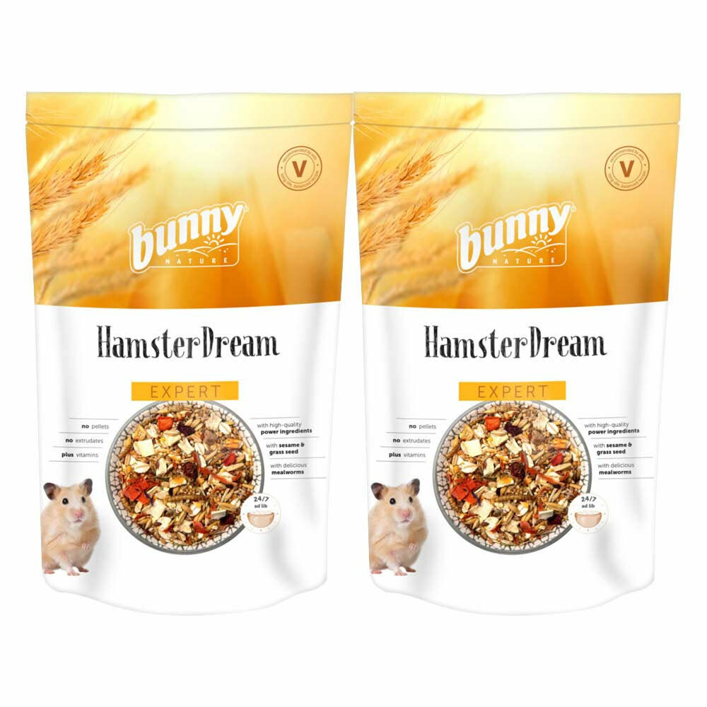 2x Bunny Nature Hamsterdroom Expert500 gr