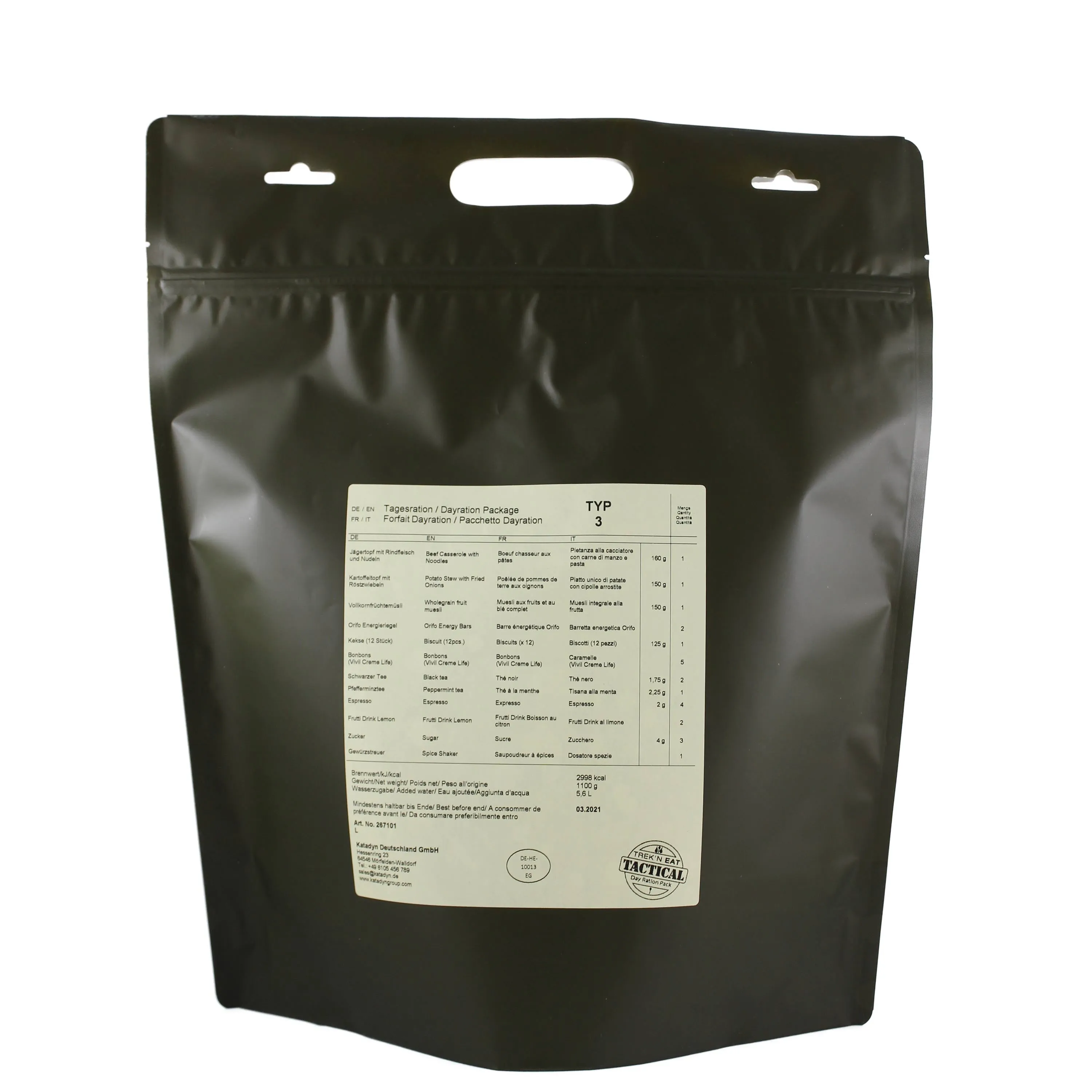 Katadyn -  Tagesration Day Ration Pack Typ 3