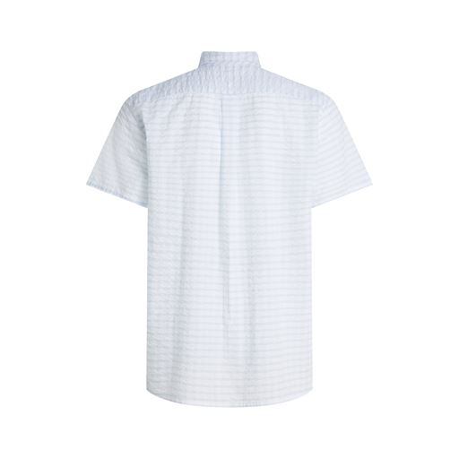 Tommy Hilfiger Check Kortærmet Skjorte, Optic White/ Cloudy Blue, S