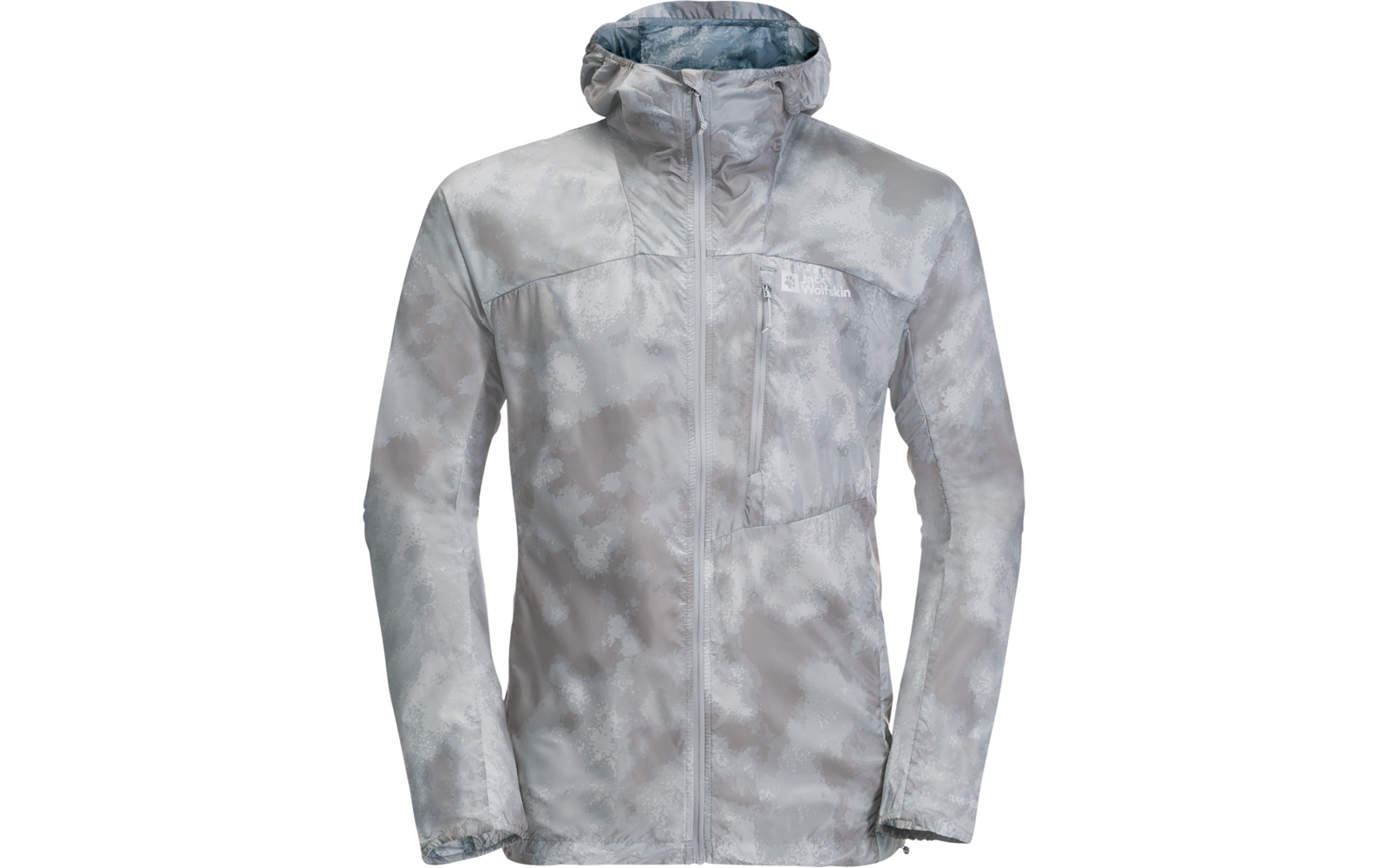Jack Wolfskin Prelight Windbreaker Herren Windjacke silver grey all over