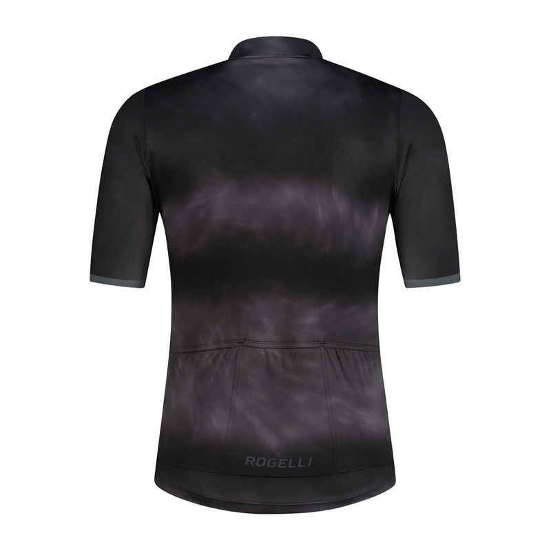 Rogelli Tie Dye Cykeltrøje - Sort/Grå