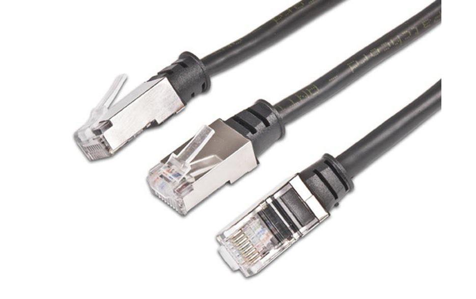 Patchkabel RJ-45 - RJ-45, Cat 5e, F/UTP, 5 m, SchwarzCat.5e-Patchkabel, 5 m