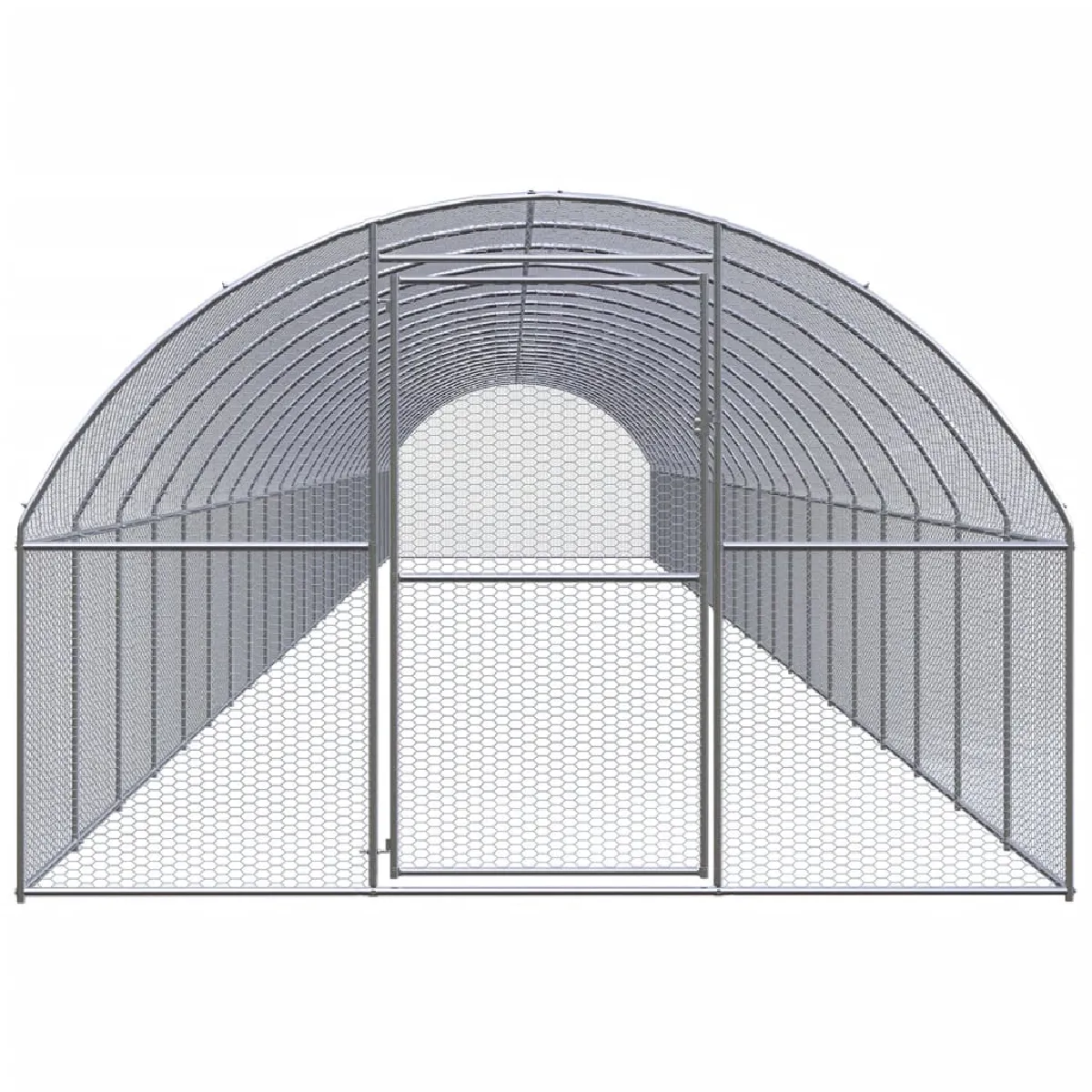 vidaXL Poulailler 3x24x2 m Galvanisé