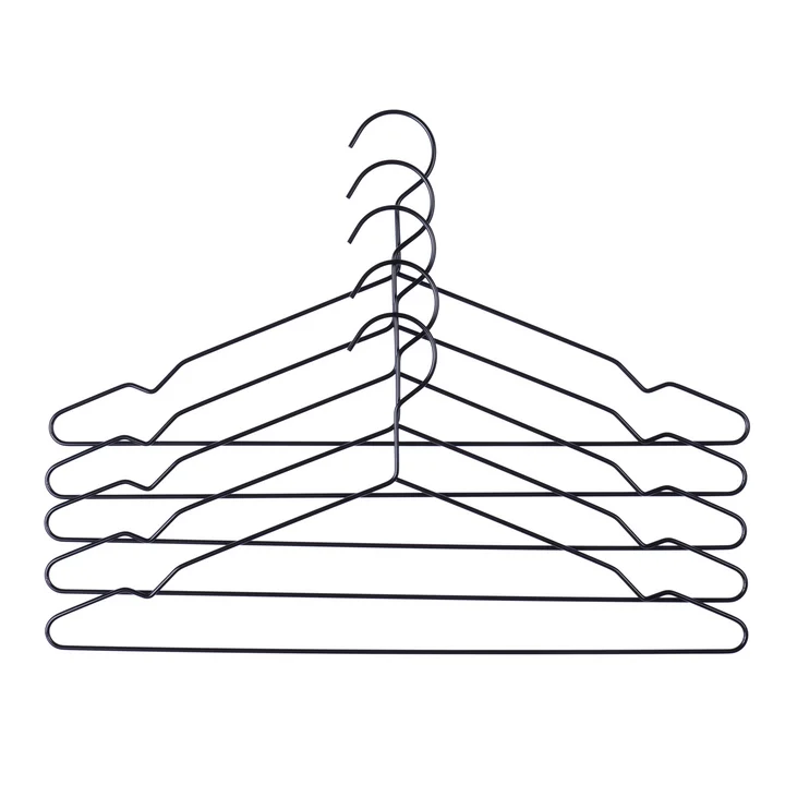 HAY - Hang Kleiderbügel 5er-Set, kupfer