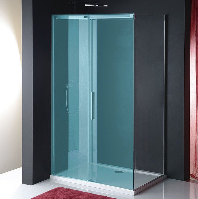 Polysan Altis zijwand 100x200cm chroom