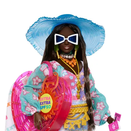 Barbie Extra Fly Barbie-Puppe mit Strandmode