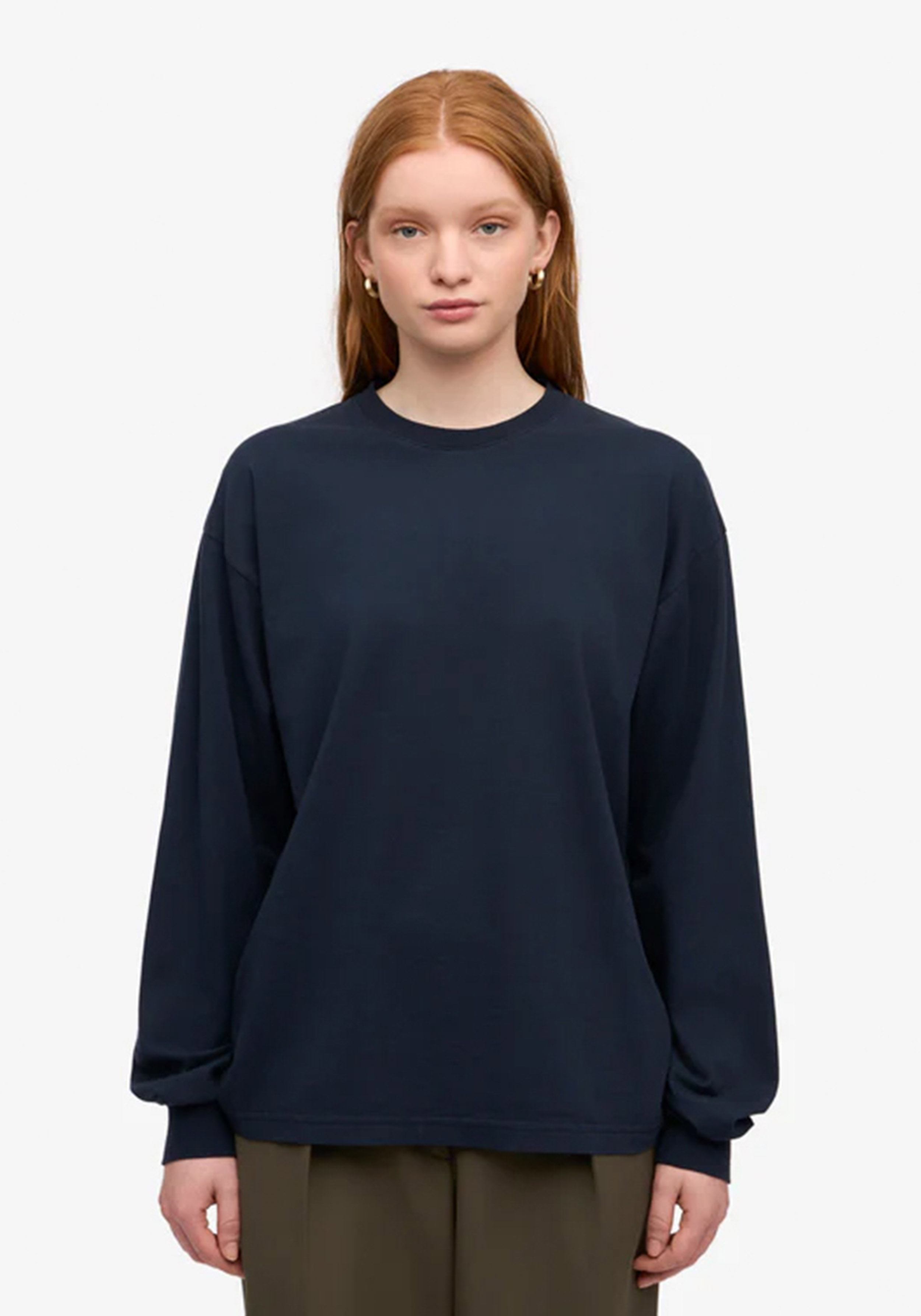 Colorful Standard Oversized Longsleeve Navy Blue