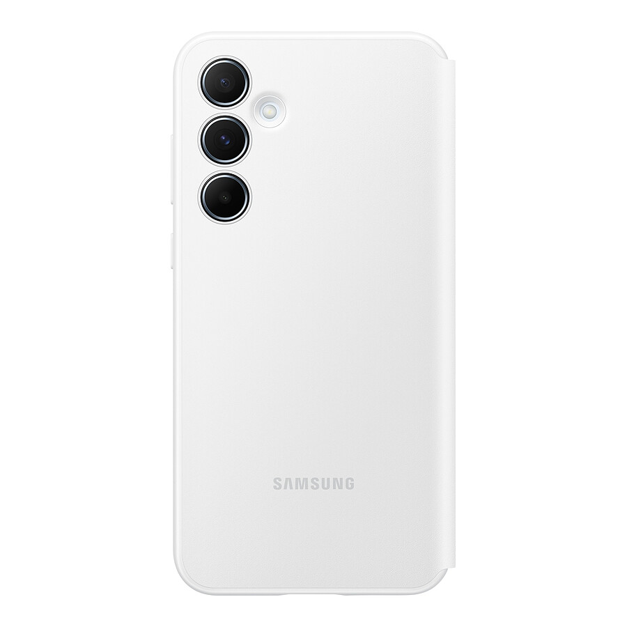 Samsung Étui Smart View Blanc avec porte-carte - Galaxy A55