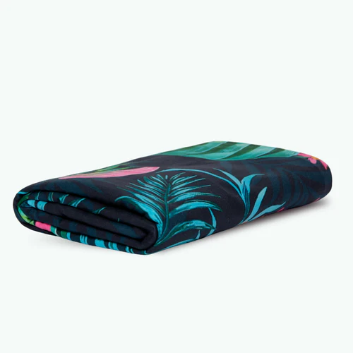 La Perle - Serviette microfibre rectangulaire bleu