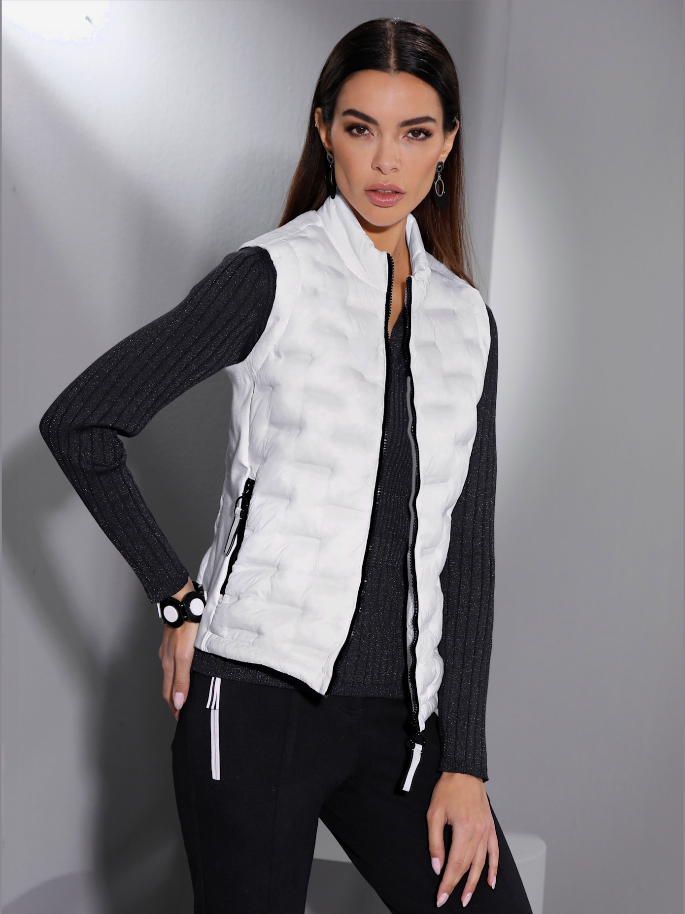 Gilet aspect gaufré