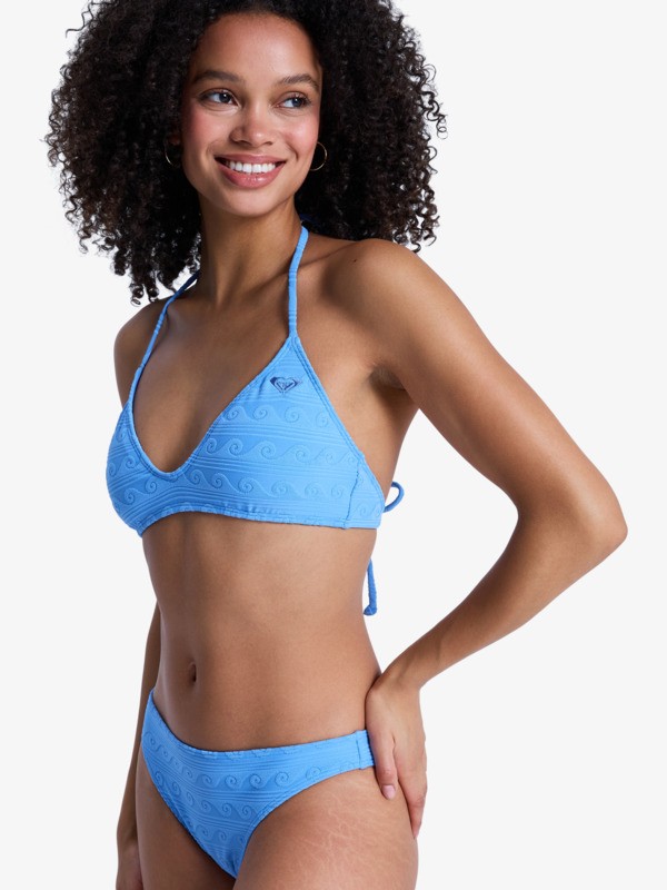 Paradise Wave Fixed Tri Haut de bikini triangle Bleu Femme