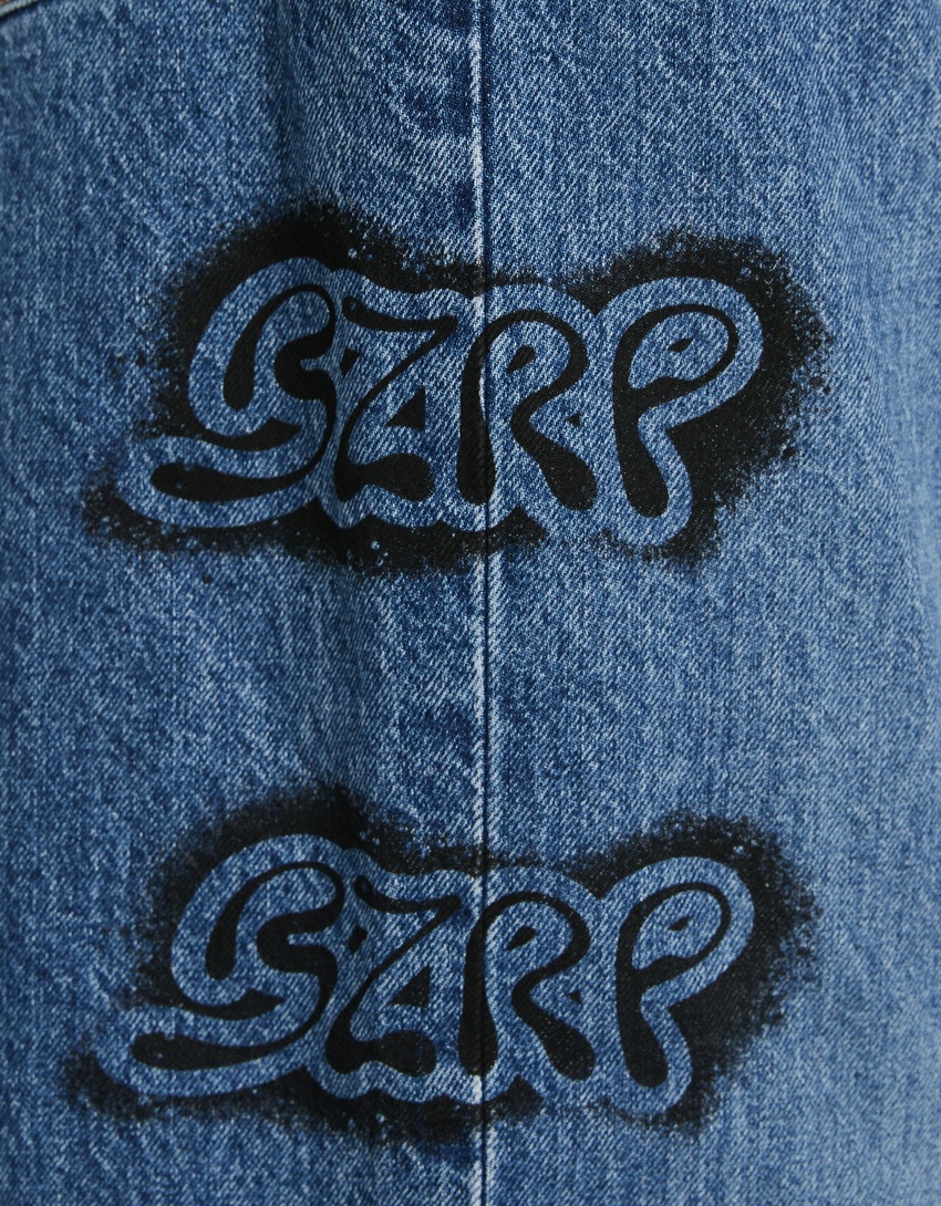 Calça jeans de perna larga BERSHKA ft. BIZARRAP