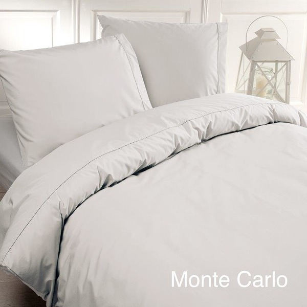 Dekbedovertrek Monte Carlo wit eenpersoons