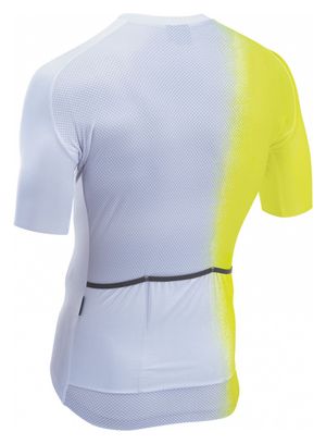 Maillot Manches Courtes Northwave Blade Gris/Jaune Fluo