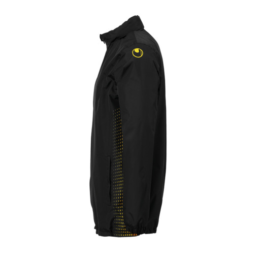 Jaqueta de chuva Score (capa de chuva) preta/amarela fluorescente Uhlsport