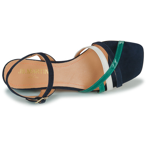 JB Martin - VICTORIA - VELOURS MARINE / CRAIE / EMERAUDE