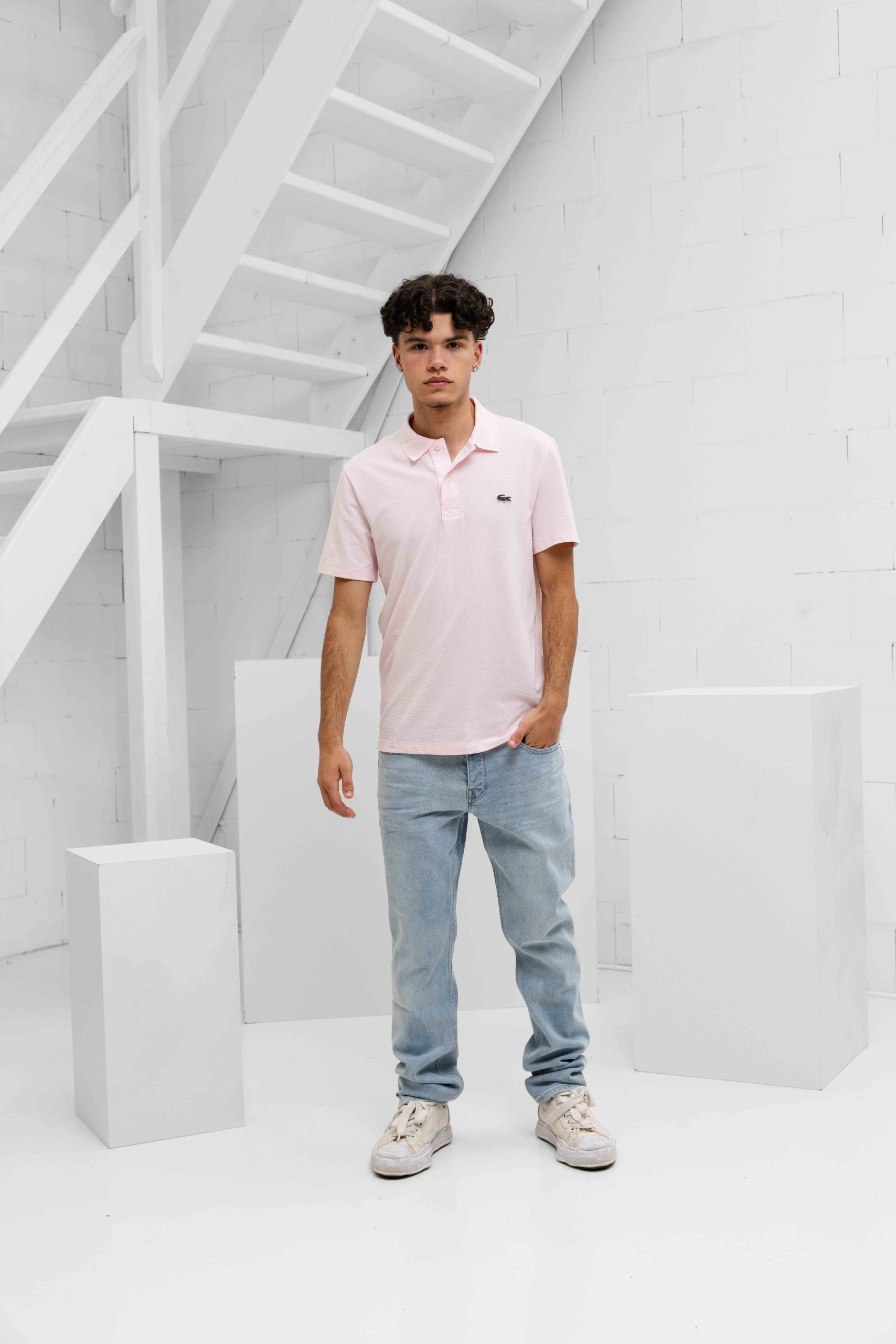 Lacoste Polo Heren Roze