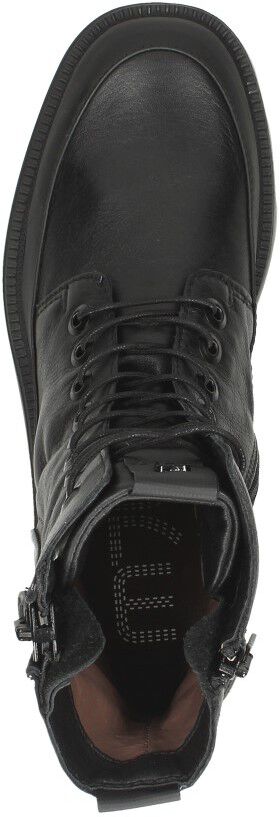 Mjus Veterschoenen Hoog zwart