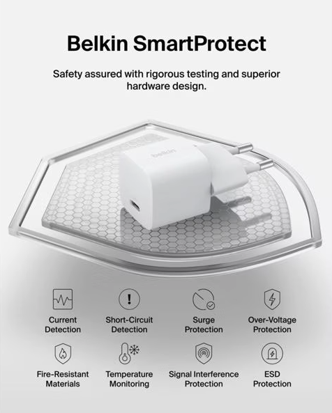 (25W) Boost Charge USB C Ladegerät Netzteil Power Delivery (WCA012kqWH) - Weiss