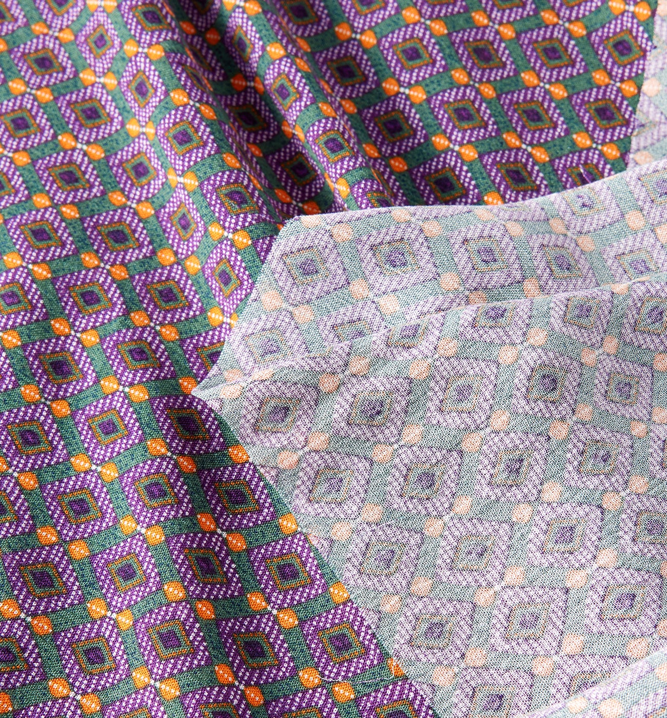 Coupon de 2 m viscose imprimée - Imprimé marine