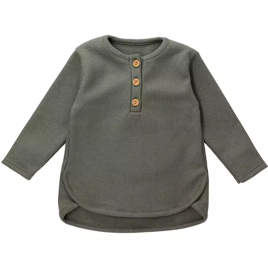 Baby Sweets Shirt Langarm Nice, Wild & Cute khaki