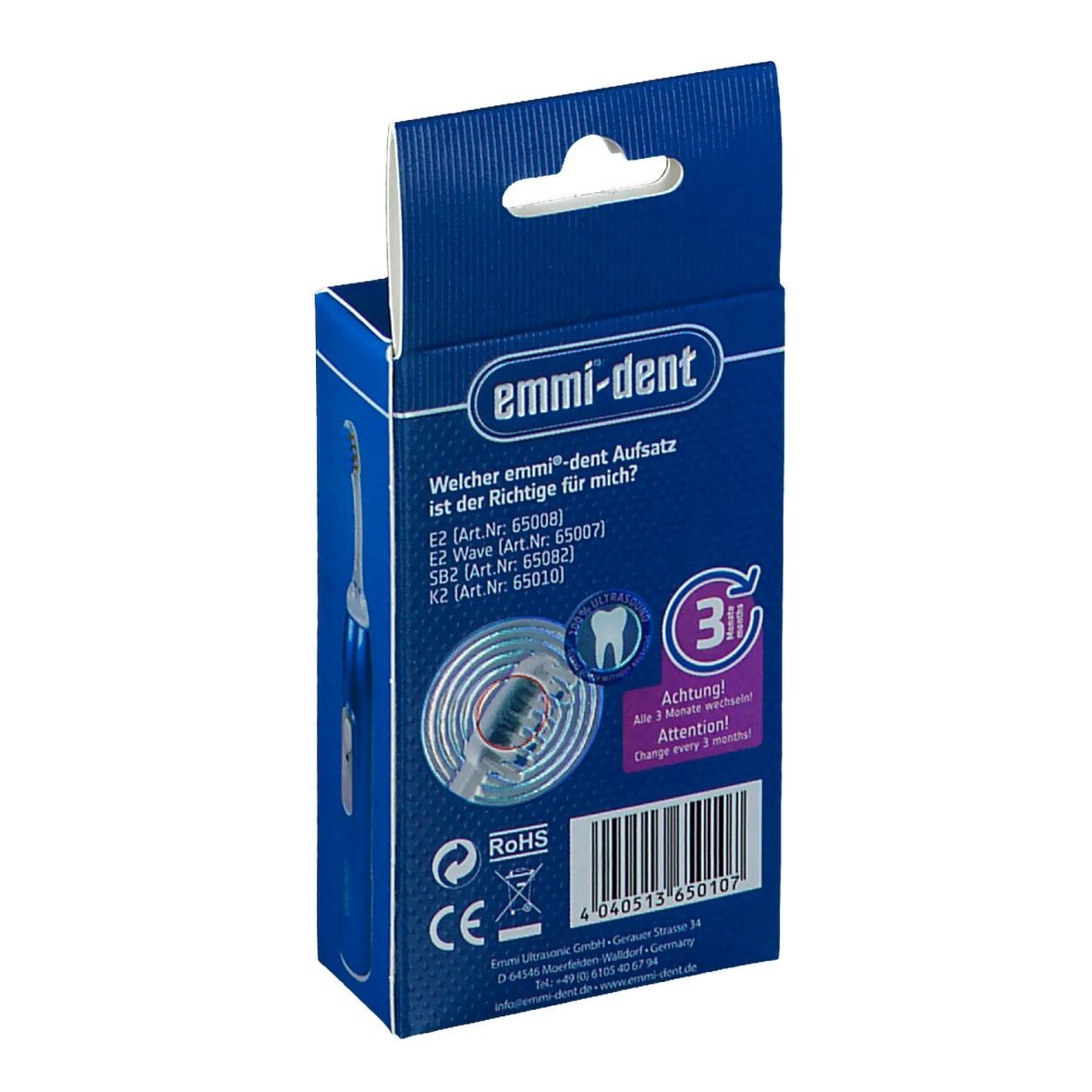 emmi®-dent K2 Ersatzbürstenköpfe