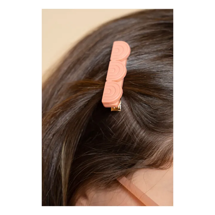 Grech & Co Lot 2 Barrettes Rainbow | Terracotta