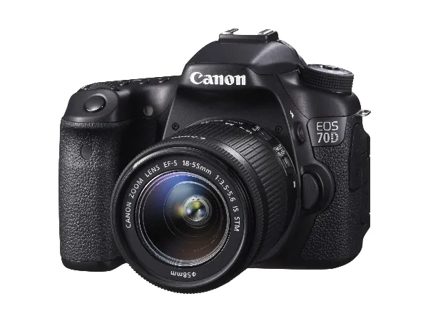 Canon EOS 70D - Digitalkamera - SLR - 20.2 MP - APS-C - 1080p - 3x optisk zoom EF-S 18-55 mm IS STM objektiv - Wireless LAN