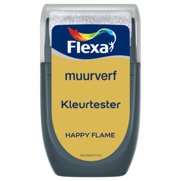 Flexa Creations muurverf kleurtester Happy Flame 30ml
