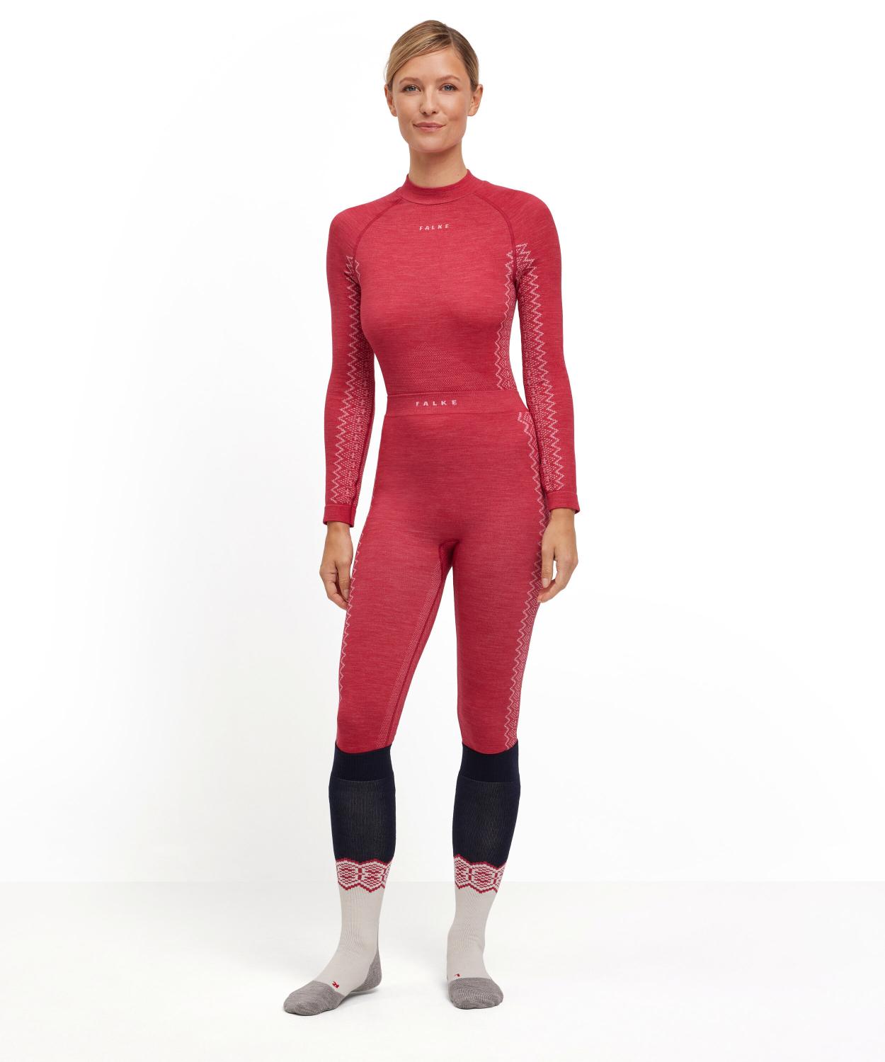 Falke Wool-Tech 3/4 Tights Trend Womens Red