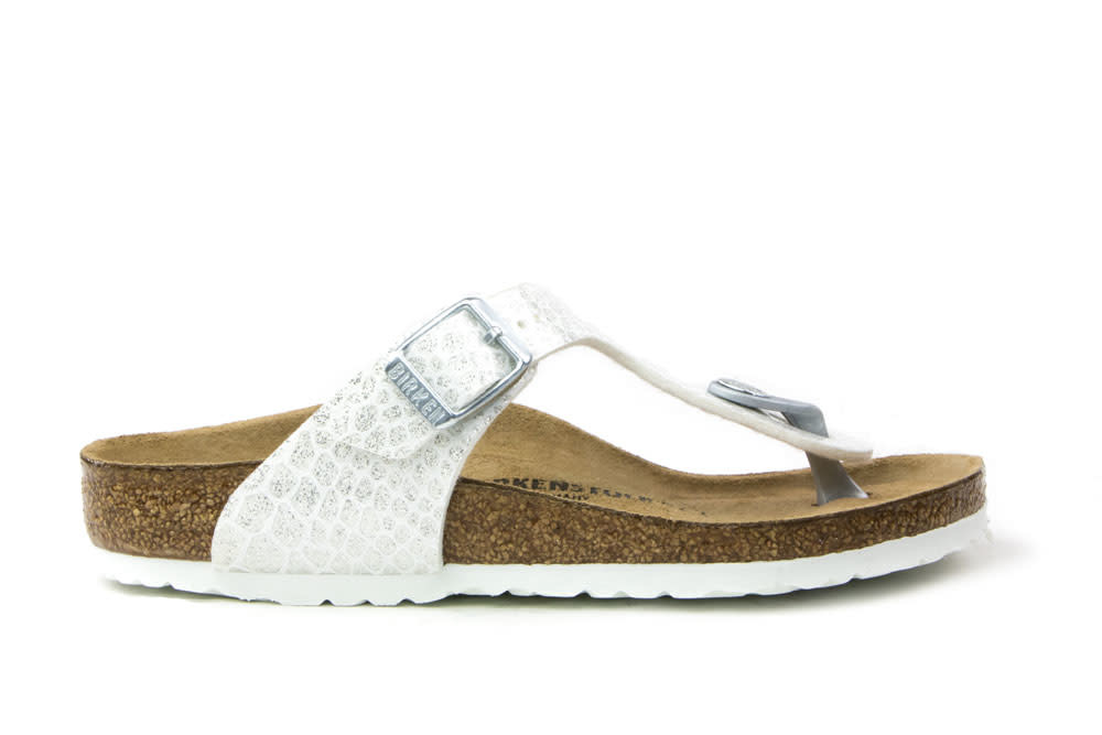 Birkenstock Gizeh Magic Snake White