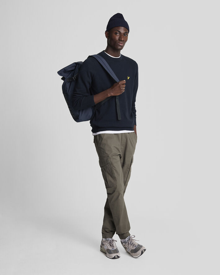 Lyle & Scott Cotton Merino Crew Neck Jumper Z271 dark navy