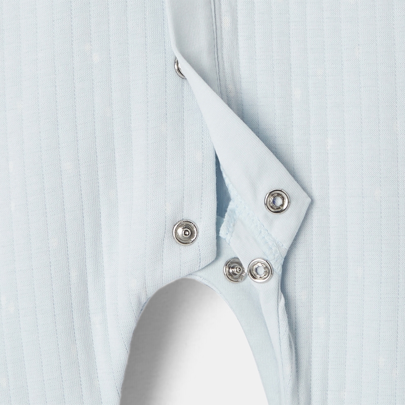 Combinaison en molleton imprimé bleu naissance Absorba