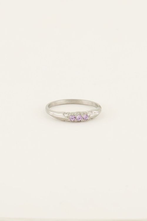 Triple lavender ring