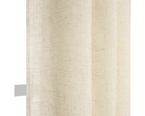Oogjessjaal linnenlook beige 140x245 cm