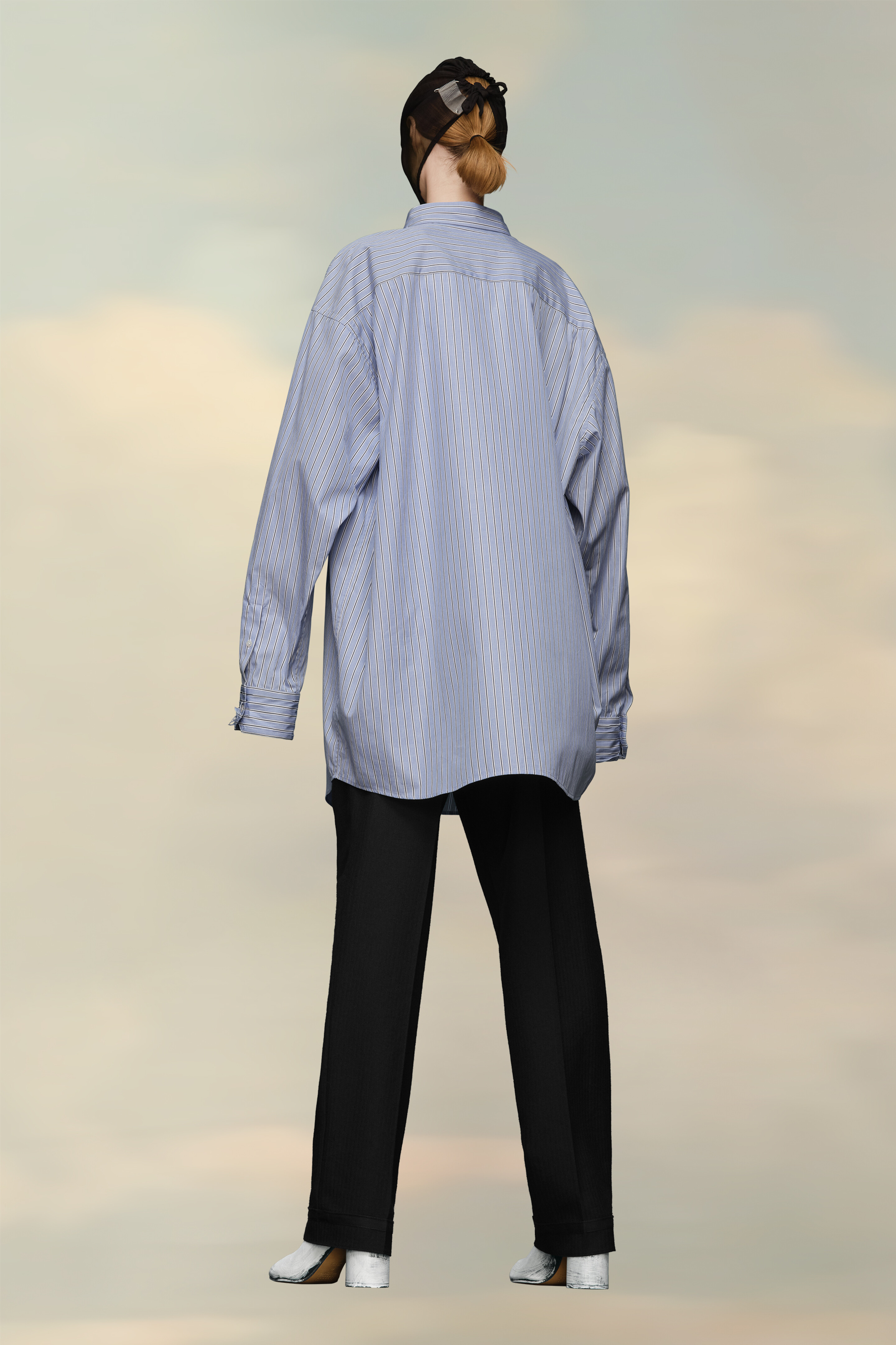 Chemise Oxford homme - Rayures bleues
