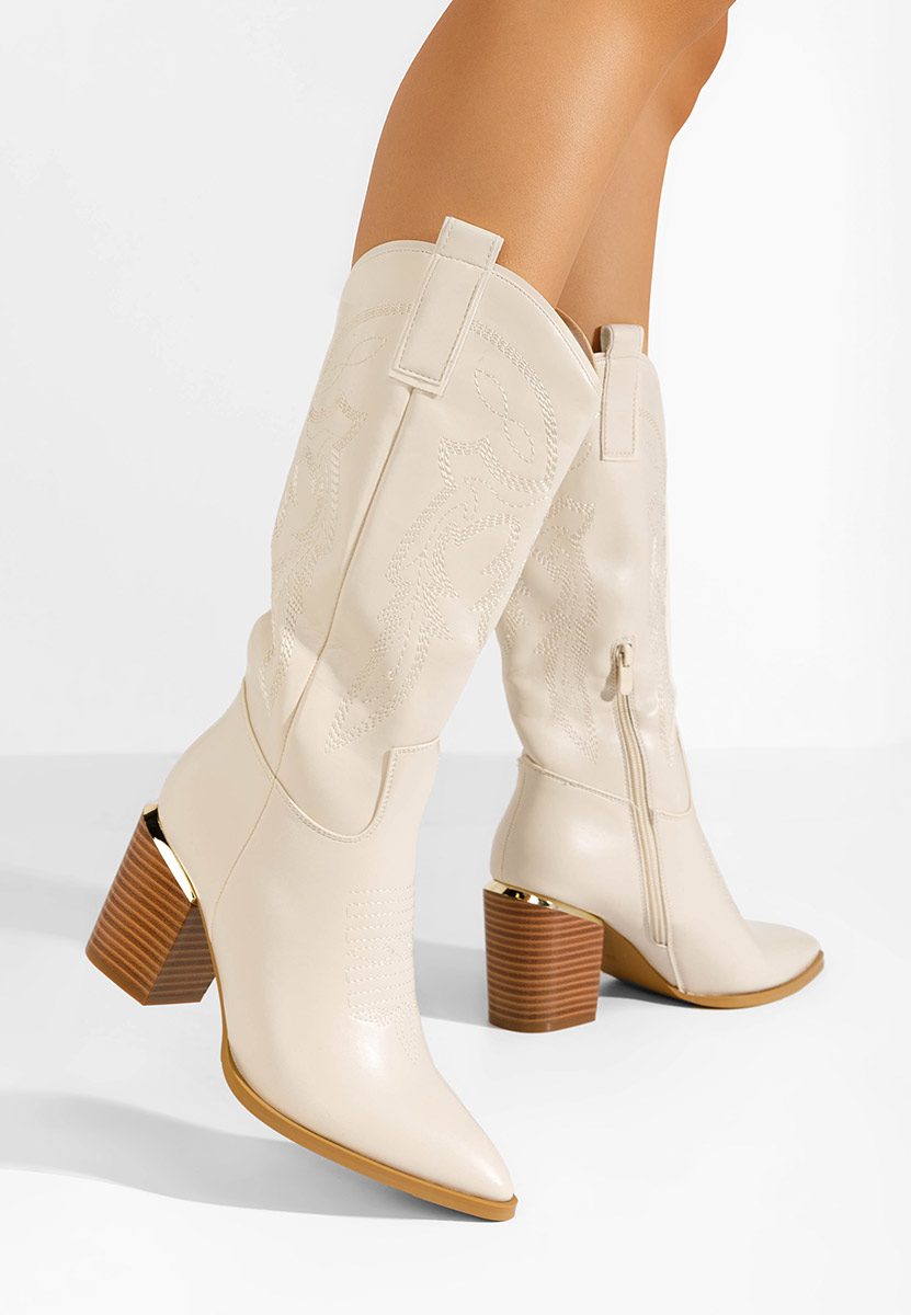 Santiag femme beige Galice