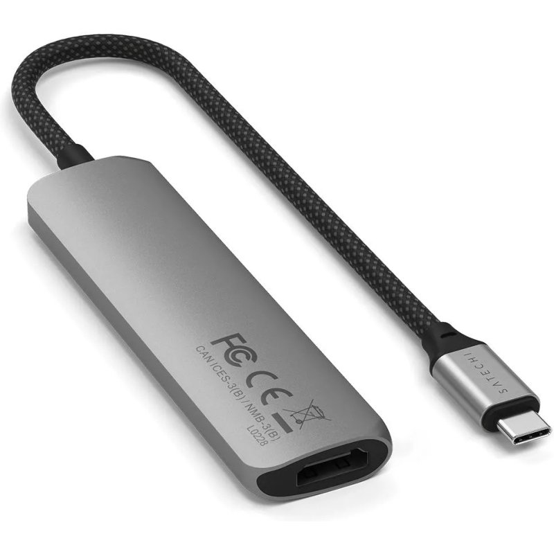 Satechi ST-P4SM hub & concentrateur USB Type-C 10000 Mbit/s Gris
