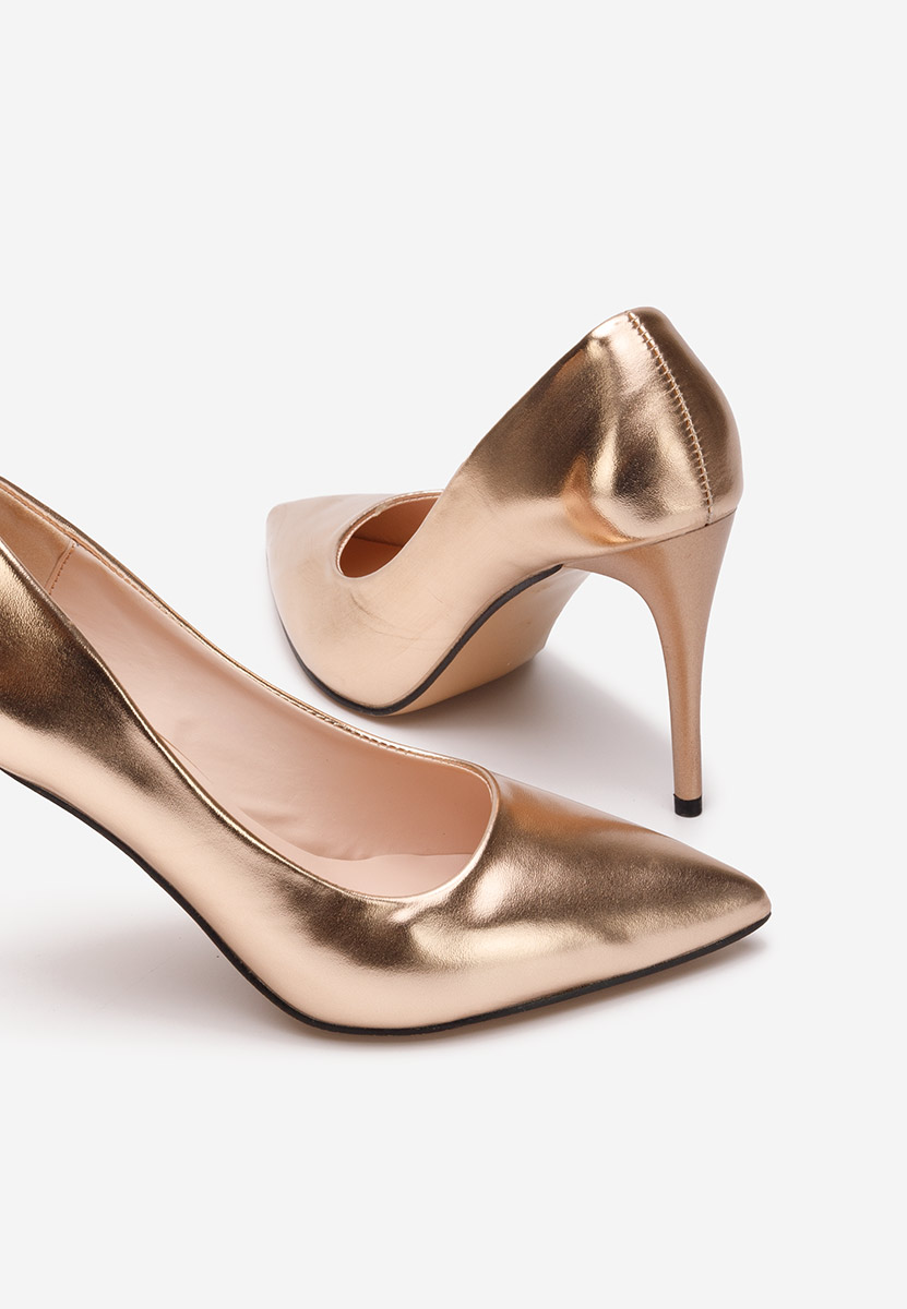 Chaussures stiletto champagne Donia