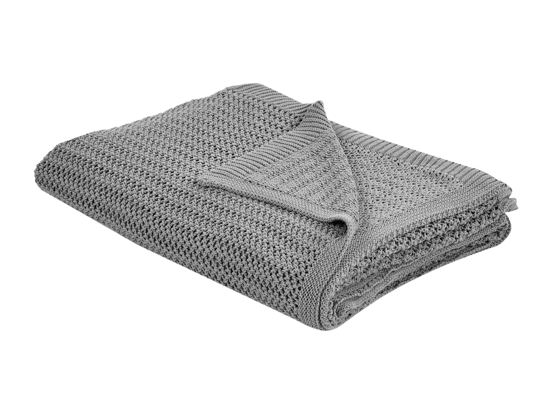 Couvre-lits ILEN Coton 150 x 200 cm Gris