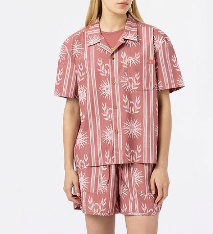 Dickies Skjorte - Kelso - WitheRød Rose