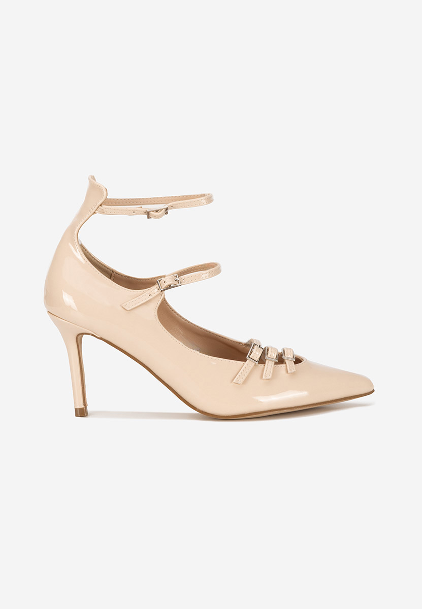 Chaussures à talon aiguille beige Monalisa
